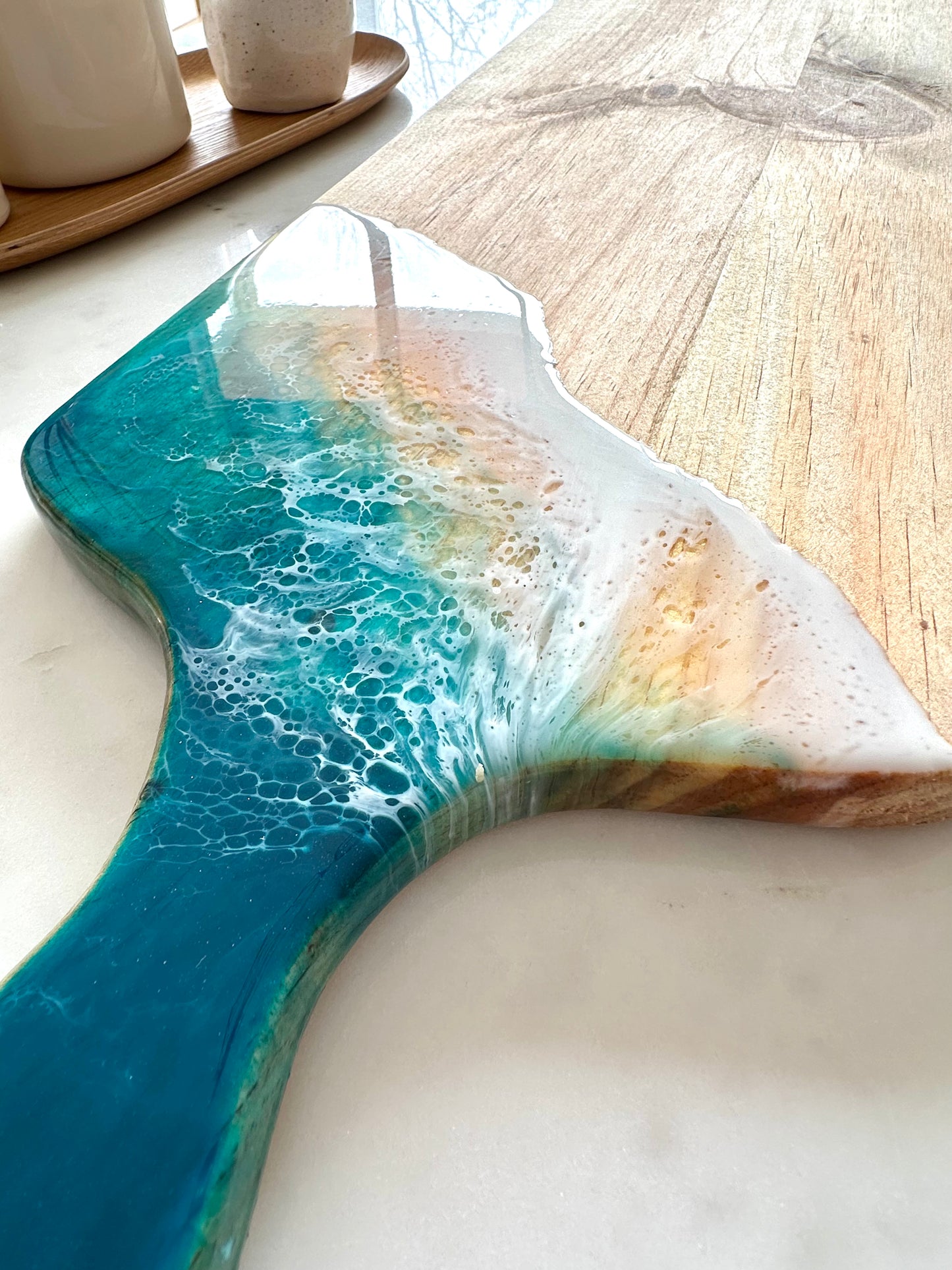 Ocean Resin Art XL Tapas Serving Board