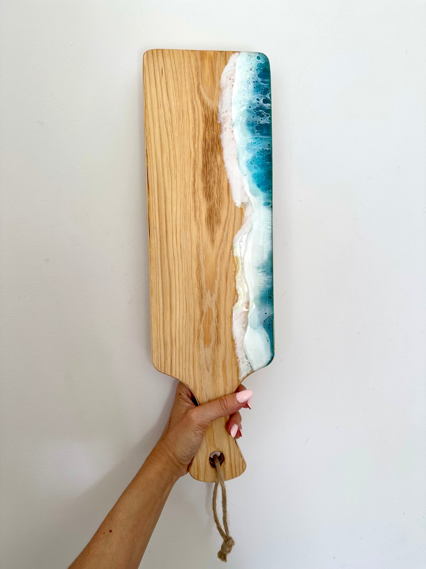 Set of Ocean Resin Art Small Boards x2