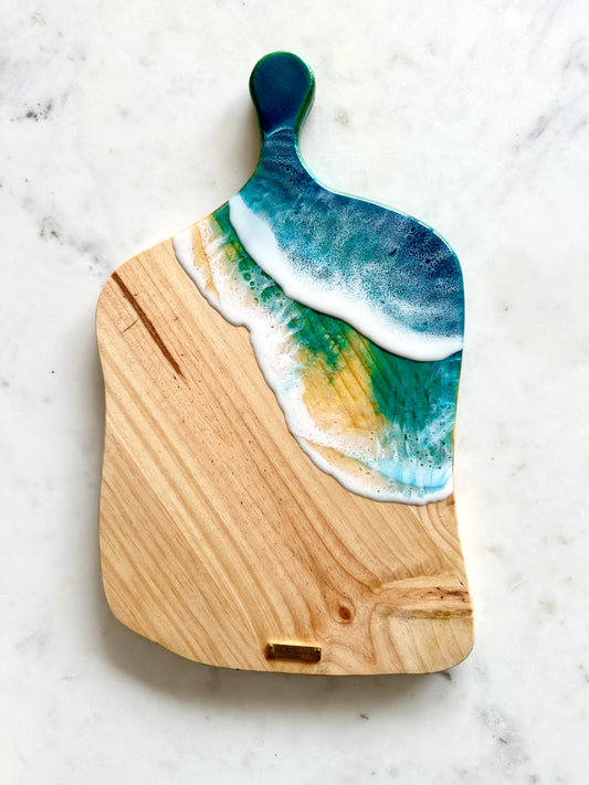 Ocean Resin Art Medium Tapas Serving Board